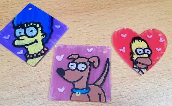 Simpsons-Anhänger (Fan-Art)